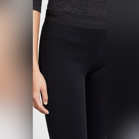 J Brand Jeans Black Neoprene Quinn Legging Cropped Ankle Pants Medium JW49WO1151 - Picture 5 of 12